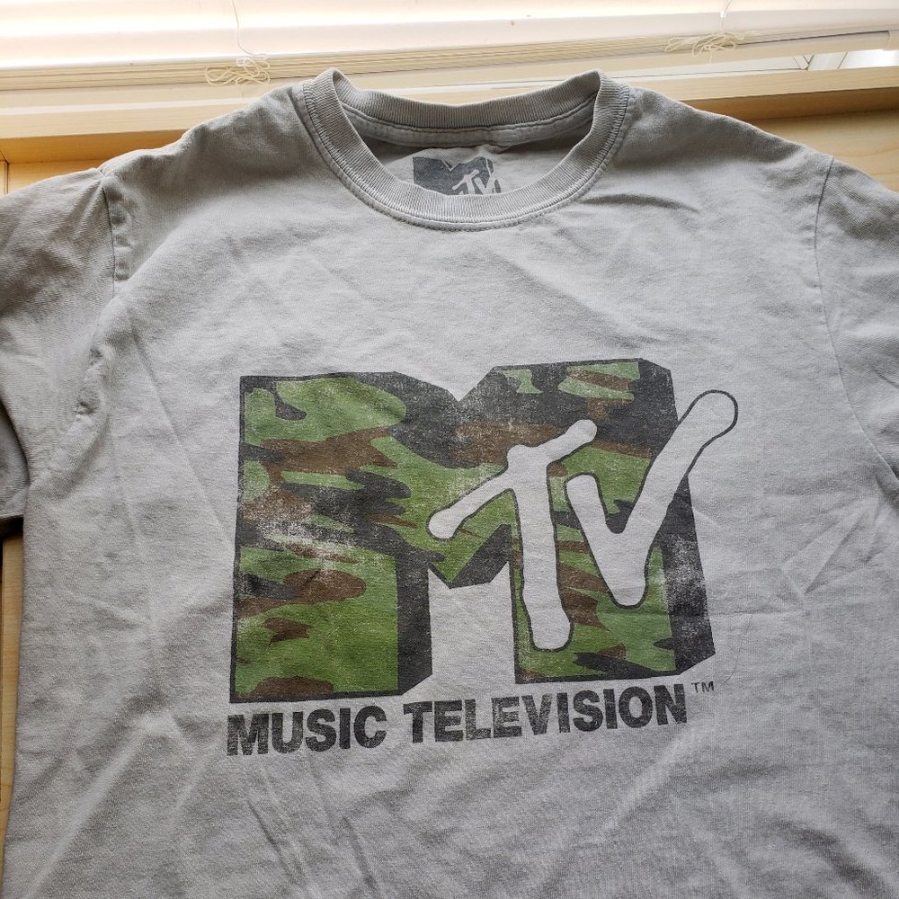 MTV Army Print Top